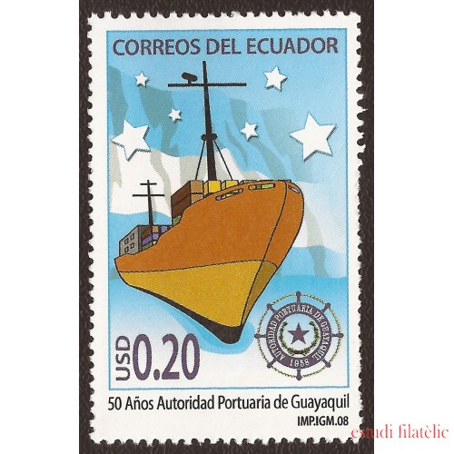 Ecuador 2085 2008 50 Años Ciudad POrtuaria Guayaquil MNH 