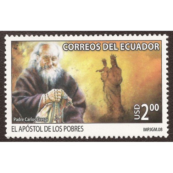 Ecuador 2090 2008 Padre Carlos Crespi El Apóstol de los Pobres Religion MNH