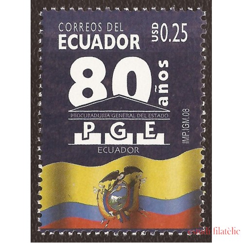 Ecuador 2106 2008 80 Aniversario PGE Procuraduria General del Estado MNH 