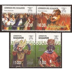 Ecuador 2110/13 2008 UPAEP Fiestas Nacionales Diablada Pillareña MNH Ecuador 2110/13 2008 UPAEP Fiestas Nacionales Diablada Pillareña MNH