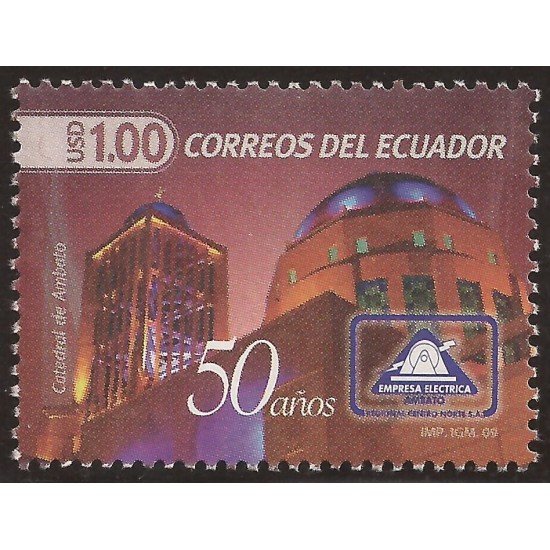 Ecuador 2143 2009 50 Años Empresa Eléctrica Ambato MNH Ecuador 2143 2009 50 Años Empresa Eléctrica Ambato MNH