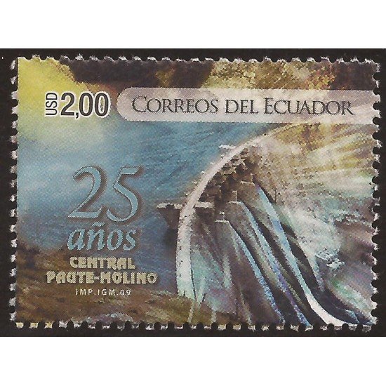 Ecuador 2144 2009 25 Años Central Hidroeléctrica Paute - Molino MNH Ecuador 2144 2009 25 Años Central Hidroeléctrica Paute - Molino MNH