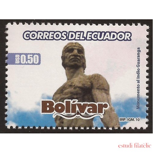 Ecuador 2195 2010 Provincia de Bolivar Monumento al Indio Guaranga MNH 