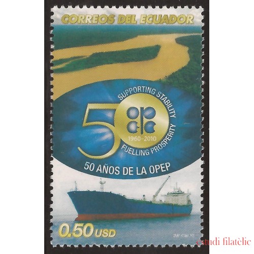 Ecuador 2228 2010 50 Años de la OPEP Barco ship MNH 