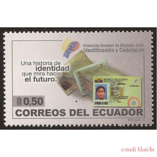 Ecuador 2258 2010 Identificación y Cedulación MNH 
