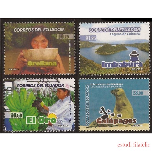 Ecuador 2265/68 2010 Provincias Galápagos Imbabura El Oro Orellana