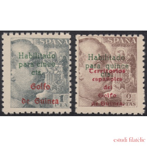 Guinea Española 273/74 1949 Franco MNH
