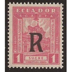 Ecuador A- 17 1929 Aéreo Catedral de Quito Chimborazo MH Ecuador A- 17 1929 Aéreo Catedral de Quito Chimborazo MH