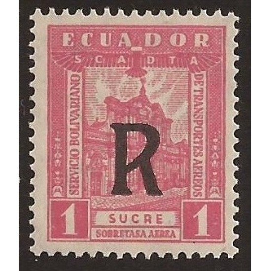 Ecuador A- 17 1929 Aéreo Catedral de Quito Chimborazo MH Ecuador A- 17 1929 Aéreo Catedral de Quito Chimborazo MH