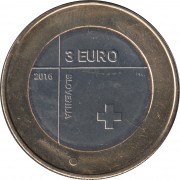 Eslovenia  2016 Moneda 3 € euros Conmemorativos 150º Av Cruz Roja 