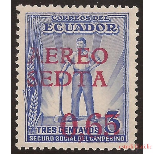 Ecuador A- 66 1938 Aéreo SEDTA 0,65 Seguro Social del Campesino MNH 