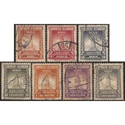 Ecuador A- 82/88 1939 Exposición Mundial de New York Usados Ecuador A- 82/88 1939 Exposición Mundial de New York Usados