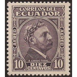 Ecuador A- 103 1942 Aéreo Crespo Toral MH Ecuador A- 103 1942 Aéreo Crespo Toral MH