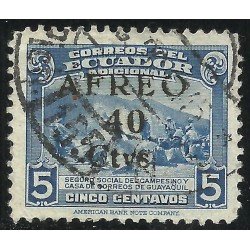 Ecuador A- 142 1945 Aéreo Seguro Social del campesino Usado Ecuador A- 142 1945 Aéreo Seguro Social del campesino Usado