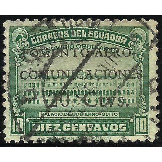 Ecuador A- 143 1945 Fomento Aéreo Comunicaciones Usado Ecuador A- 143 1945 Fomento Aéreo Comunicaciones Usado
