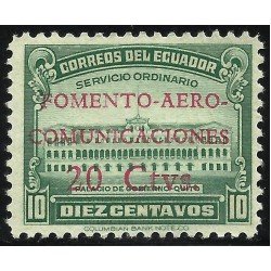 Ecuador A- 143a Variedad Aéreo Sobrecarga Roja Fomento Comunicaciones Ecuador A- 143a Variedad Aéreo Sobrecarga Roja Fomento Comunicaciones