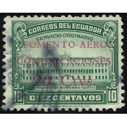 Ecuador A- 143a Variedad Aéreo Sobrecarga Roja Fomento Comunicaciones Usado Ecuador A- 143a Variedad Aéreo Sobrecarga Roja Fomento Comunicaciones Usado