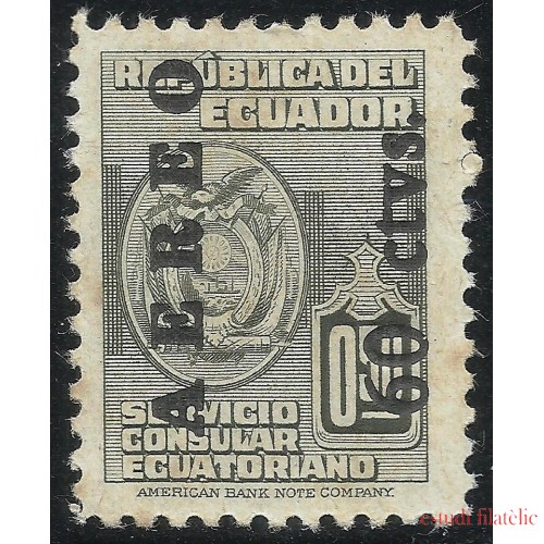 Ecuador A- 216 1949 Aéreo Servicio Consular Ecuatoriano MH  