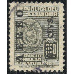 Ecuador A- 216 1949 Aéreo Servicio Consular Ecuatoriano Usado Ecuador A- 216 1949 Aéreo Servicio Consular Ecuatoriano Usado