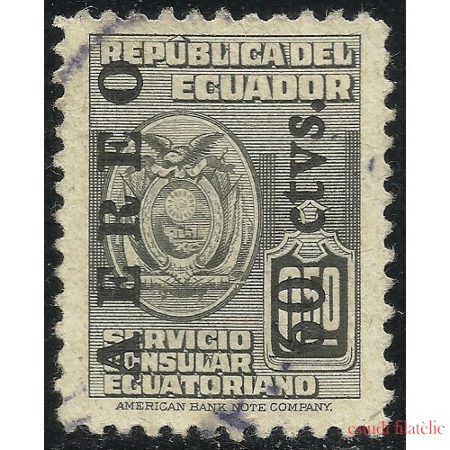 Ecuador A- 216 1949 Aéreo Servicio Consular Ecuatoriano Usado