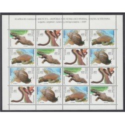Guinea Ecuatorial 244/47 1998 Minihojita Fauna Autóctona MNH Guinea Ecuatorial 244/47 1998 Minihojita Fauna Autóctona MNH