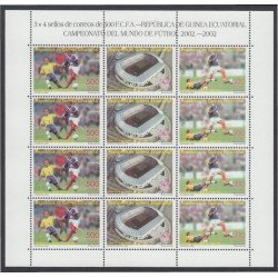 Guinea Ecuatorial 304/06 2003 Minihojita Copa del Mundo de Fútbol 2002 MNH Guinea Ecuatorial 304/06 2003 Minihojita Copa del Mundo de Fútbol 2002 MNH