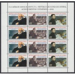 Guinea Ecuatorial 307/09 2003 Minihojita Acontecimientos y Efemérides MNH Guinea Ecuatorial 307/09 2003 Minihojita Acontecimientos y Efemérides MNH