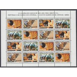 Guinea Ecuatorial 337/40 2004 Minihojita Juegos Olímpicos Atenas 2000 basket Tenis Ciclismo Atletismo MNH Guinea Ecuatorial 337/40 2004 Minihojita Juegos Olímpicos Atenas 2000 basket Tenis Ciclismo Atletismo MNH