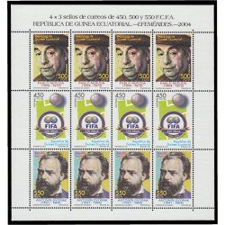 Guinea Ecuatorial 342/44 2005 Minihojita Efemérides MNH Guinea Ecuatorial 342/44 2005 Minihojita Efemérides MNH