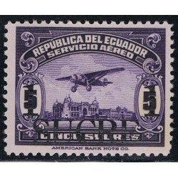 Ecuador A- 279 1955 Servicio Aéreo Variedad Variety Sobrecarga MNH Ecuador A- 279 1955 Servicio Aéreo Variedad Variety Sobrecarga MNH