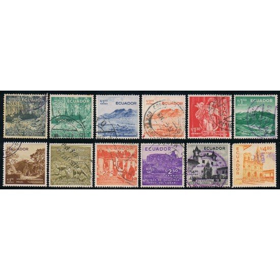Ecuador A- 285/94 1955 1956 Serie corriente Usados Ecuador A- 285/94 1955 1956 Serie corriente Usados
