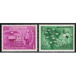Ecuador A- 304/05 19566 Aéreo Juegos Sudamericanos Basket MNH Ecuador A- 304/05 19566 Aéreo Juegos Sudamericanos Basket MNH