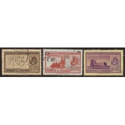 Ecuador A- 306/08 1957 Aéreo 4 Centenario de la Ciudad de Cuenca Usados Ecuador A- 306/08 1957 Aéreo 4 Centenario de la Ciudad de Cuenca Usados