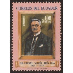 Ecuador A- 321 1958 Aéreo Dr. Rafael María Arizaga MNH Ecuador A- 321 1958 Aéreo Dr. Rafael María Arizaga MNH