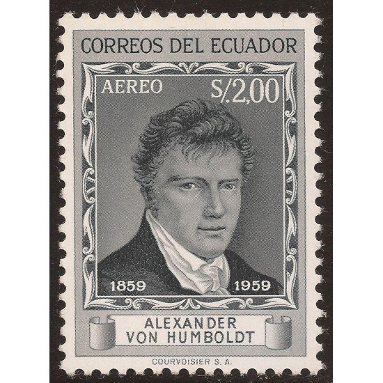 Ecuador A- 343 1959 Cº Muerte Alexander Von Humbdolt MH Ecuador A- 343 1959 Cº Muerte Alexander Von Humbdolt MH