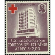 Ecuador A- 376 1960 Inaguración Edificio Cruz Roja Red Cross MNH