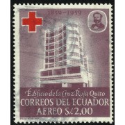 Ecuador A- 376 1960 Inaguración Edificio Cruz Roja Red Cross Usado