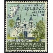 Ecuador A- 377 1961 CIF Aéreo Congreso Internacional Filatelia en Barcelona Usad
