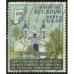 Ecuador A- 377 1961 CIF Aéreo Congreso Internacional Filatelia en Barcelona Usado Ecuador A- 377 1961 CIF Aéreo Congreso Internacional Filatelia en Barcelona Usado