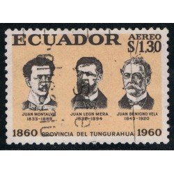Ecuador A- 381 1961 Aéreo Cº Provincia de Tungurahua Montalvo Leon Mera Benigno Ecuador A- 381 1961 Aéreo Cº Provincia de Tungurahua Montalvo Leon Mera Benigno