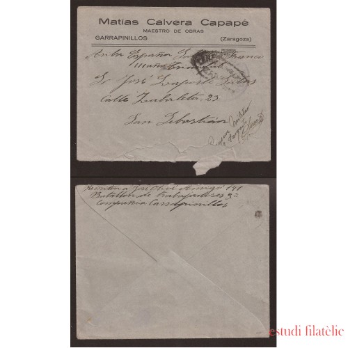 <div><strong>España Carta Garrapinillos San Sebastián</strong></div>