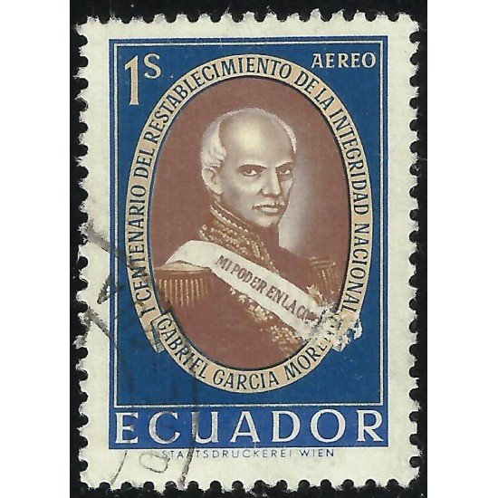 Ecuador A- 388 1961 Aéreo I Centenario Integridad Nacional Usado Ecuador A- 388 1961 Aéreo I Centenario Integridad Nacional Usado