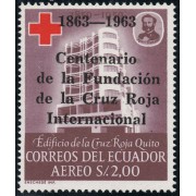 Ecuador A- 407 1963 Aéreo Cº Cruz Roja Red Cross MNH