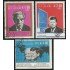 Ecuador A- 457/59 1967 Churchill Kennedy Albert Schweitzer Usados