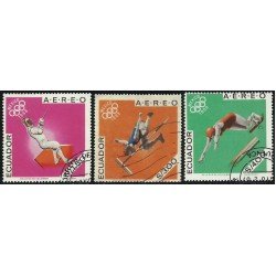 Ecuador A- 469/71 1967 Aéreo Juegos olímpicos de Mexico Olympic Games Usados Ecuador A- 469/71 1967 Aéreo Juegos olímpicos de Mexico Olympic Games Usados