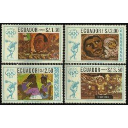Ecuador A- 478/81 1967 Juegos Olímpicos de Mexico Olympic Games MNH Ecuador A- 478/81 1967 Juegos Olímpicos de Mexico Olympic Games MNH