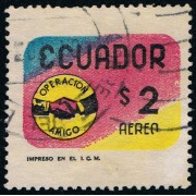 Ecuador A- 517 1970 Aéreo Operación Amigo Amnistía Usado