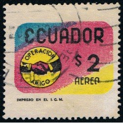 Ecuador A- 517 1970 Aéreo Operación Amigo Amnistía Usado Ecuador A- 517 1970 Aéreo Operación Amigo Amnistía Usado