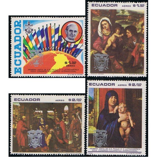 Ecuador A- 506/09 1970 39 Congrso Eucarístico Internacional Religión MH