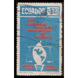 Ecuador A- 540 1972 XVII Conferencia Federación Interamericana Abogados Usados Ecuador A- 540 1972 XVII Conferencia Federación Interamericana Abogados Usados